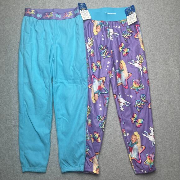 K1023 Jojo Siwa Girls' Pajama Pants 2-Pack Sizes 6/6X - Picture 1 of 2